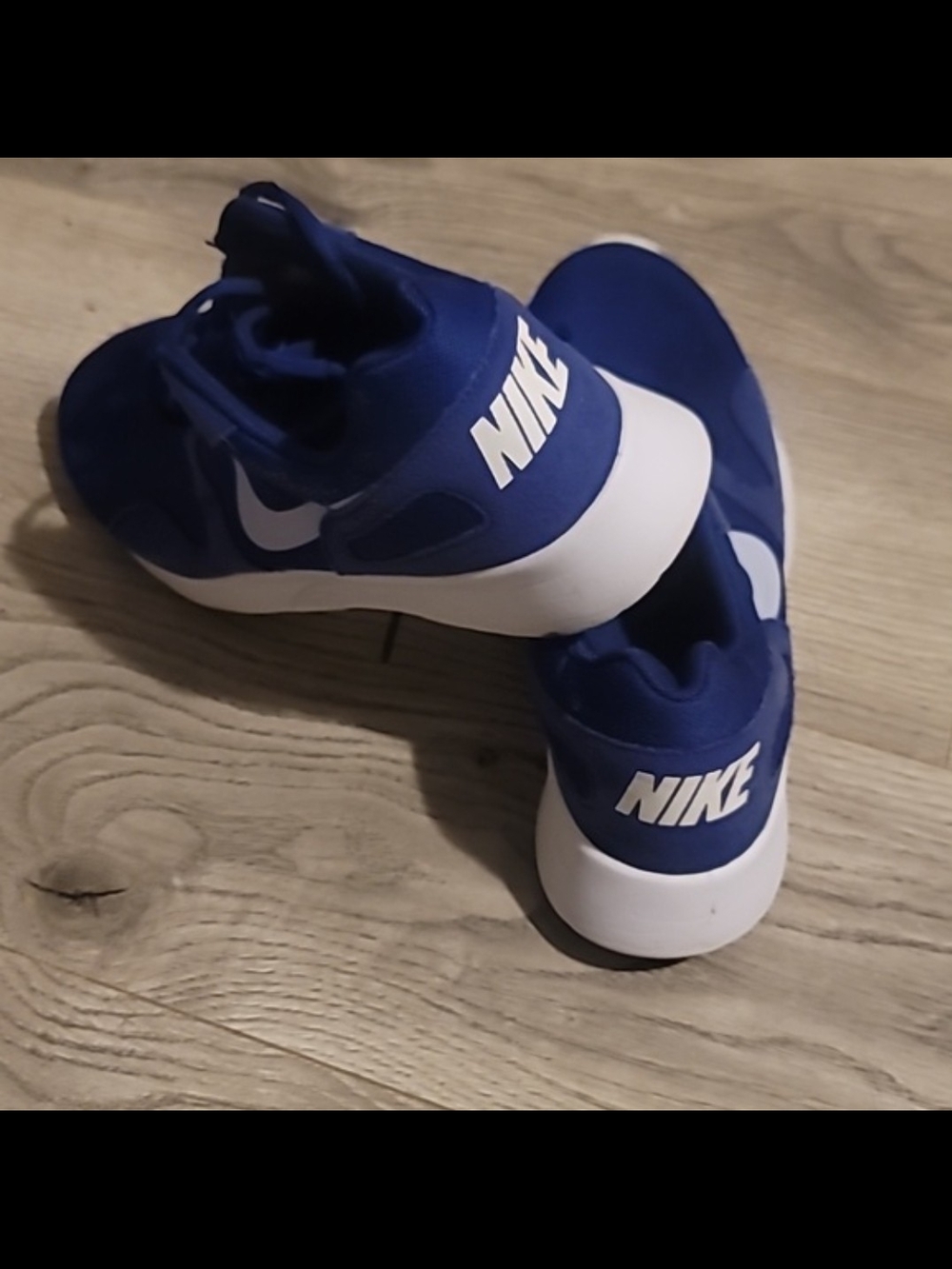 Nike Kids Royal Blue and White Slip-On Sneakers Womens Size 8.5